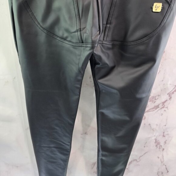 Freddy Pant Womens 8 Medium Black WR UP Booty Lifting Legging Skinny Leather - Picture 7 of 13